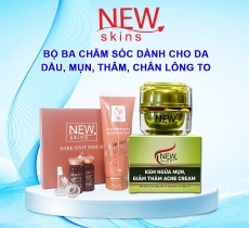 BỘ BA CHĂM SÓC DÀNH CHO DA DẦU, MỤN, CHÂN LÔNG TO